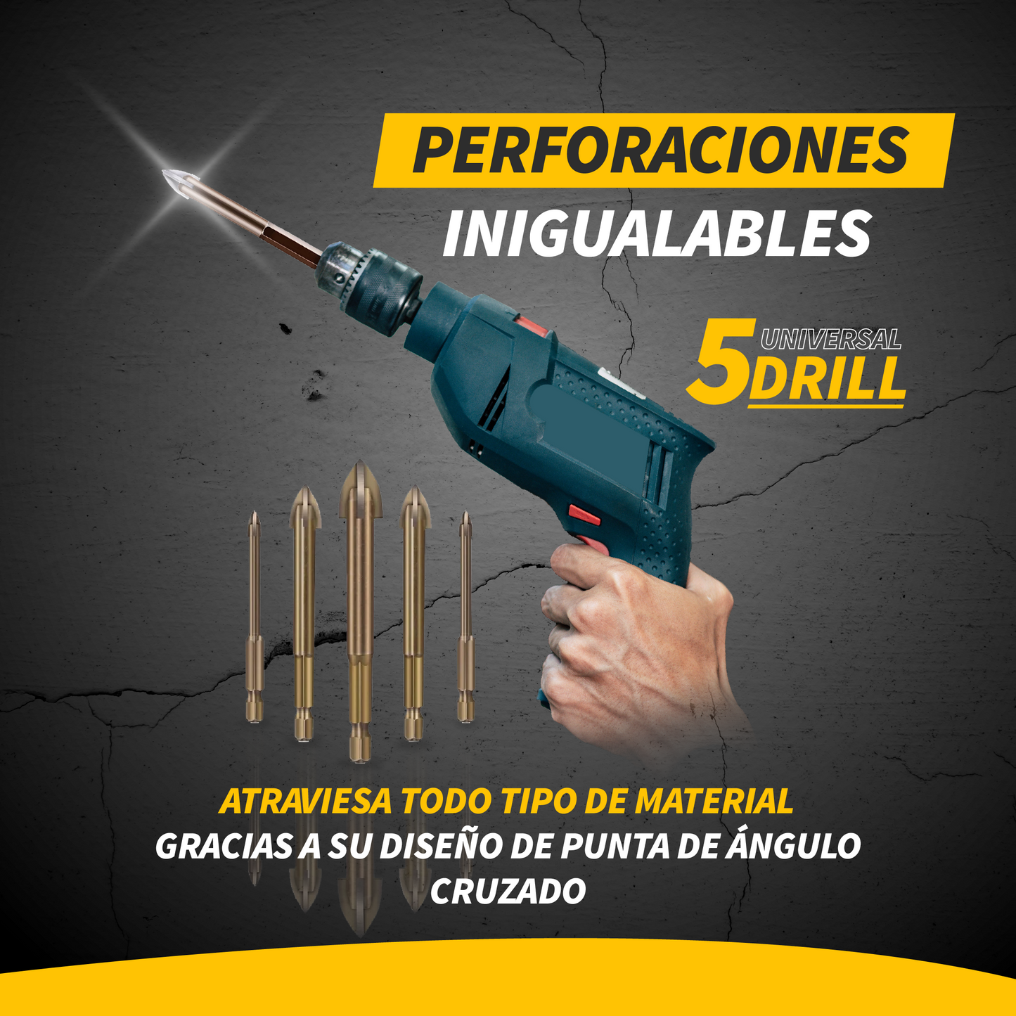 🔥🔥👍👍👍Broca excéntrica de cabeza sesgada de alta dureza👍👍👍🔥🔥