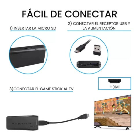 Consola Game Stick Lite 4k 10.000 mil Juegos